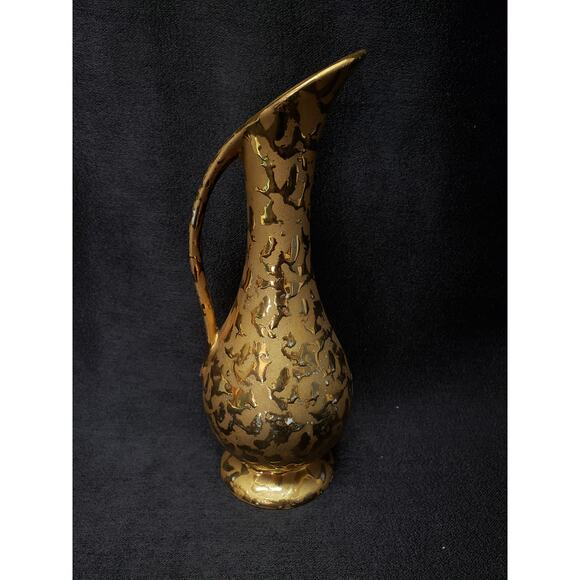 Dixon Art Studios 22 Kt. Weeping Bright Gold Table Decor Candle Holder Shaker + - Picture 6 of 11